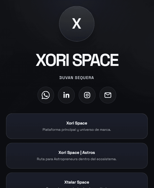 Vista previa XORI SPACE